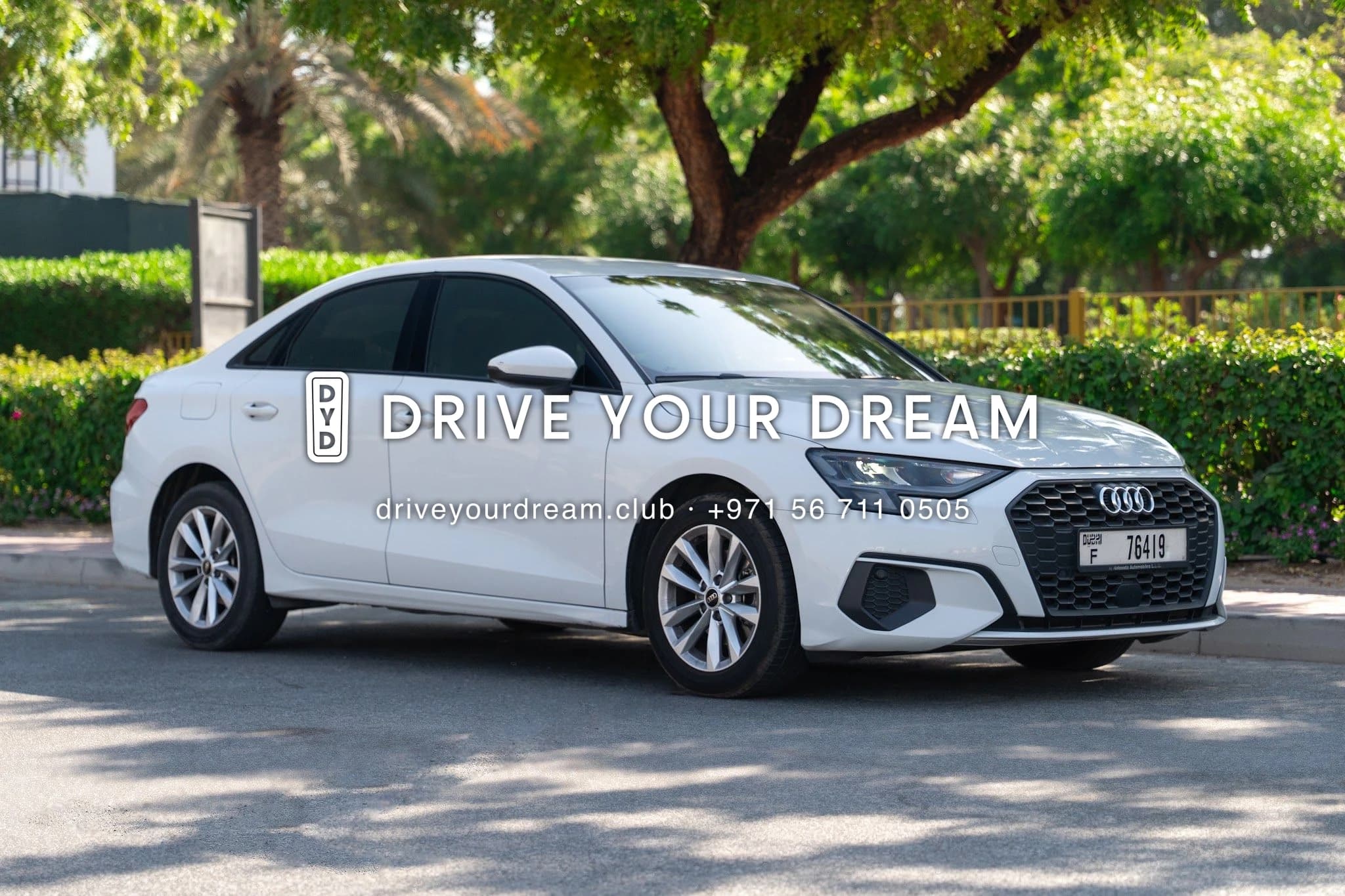 2022 Audi A3 exterior front — Drive Your Dream | Car Leasing Dubai