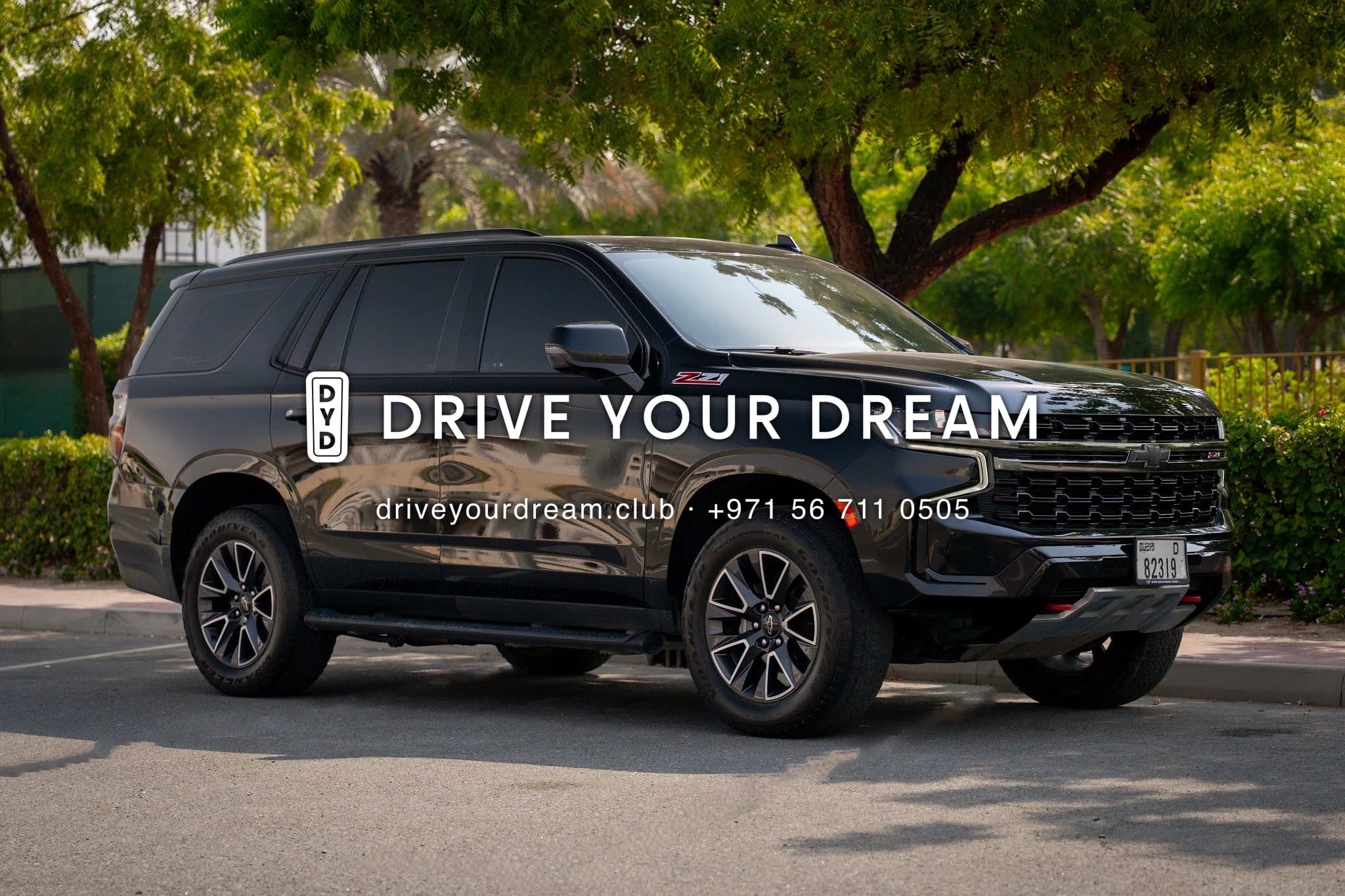 2022 Chevrolet Tahoe exterior front — Drive Your Dream | Car Leasing Dubai