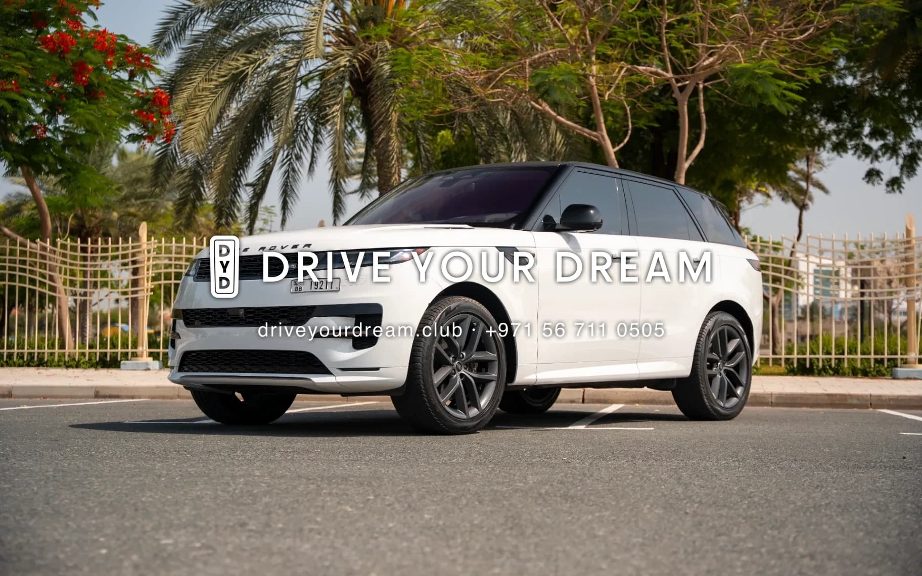 2023 Land Rover Range Rover Sport exterior front — Drive Your Dream | Car Leasing Dubai