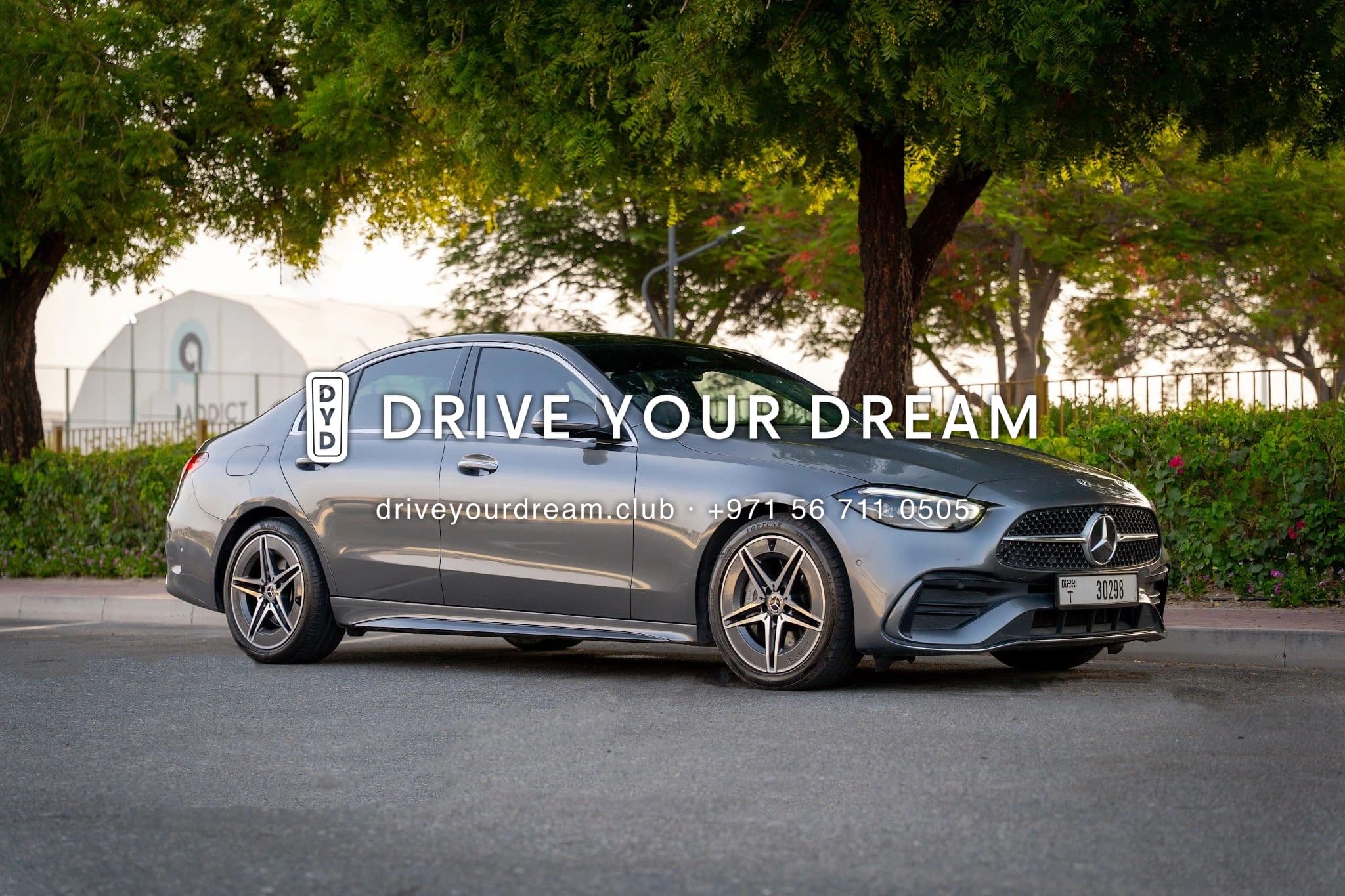 2022 Mercedes-Benz C-Class exterior front — Drive Your Dream | Car Leasing Dubai