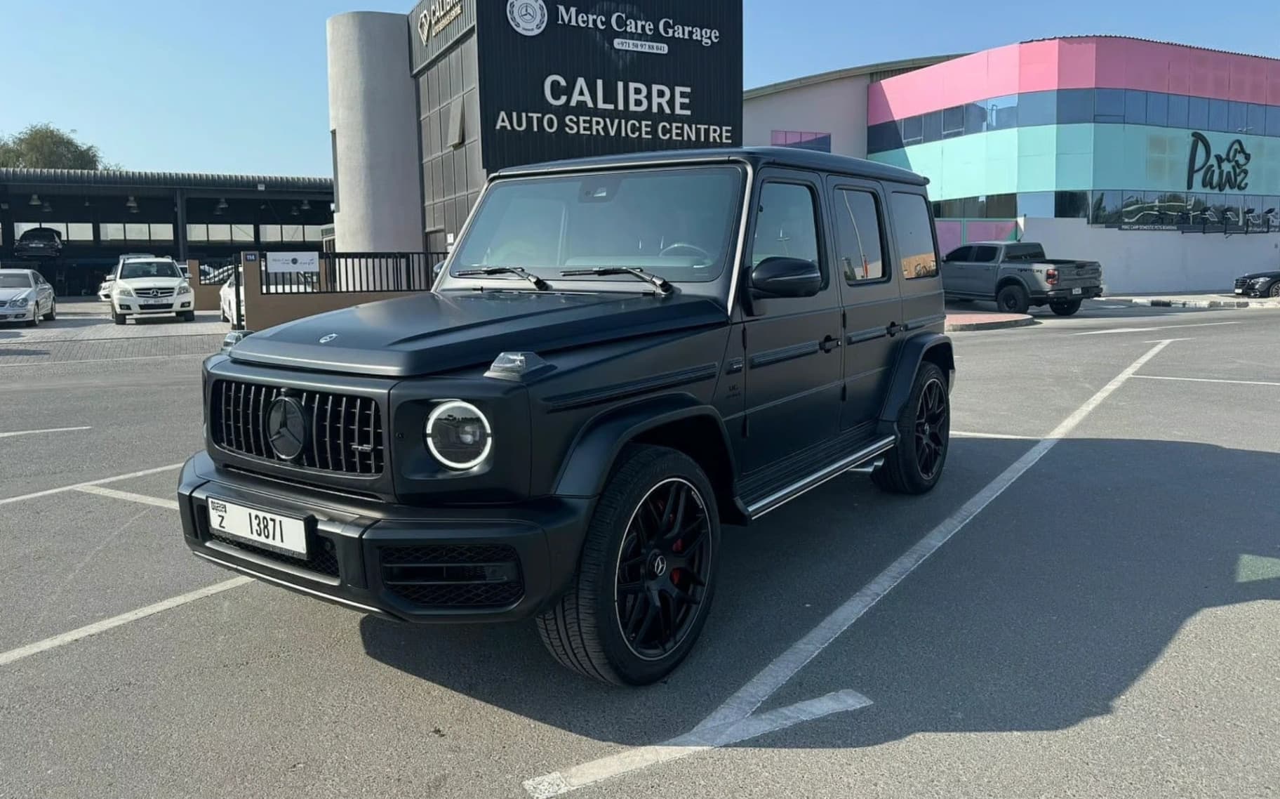 2024 Mercedes-Benz G63 exterior front — Drive Your Dream | Car Leasing Dubai
