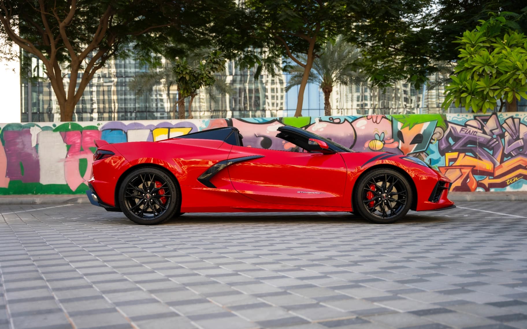 2023 Chevrolet Corvette exterior front — Drive Your Dream | Car Leasing Dubai