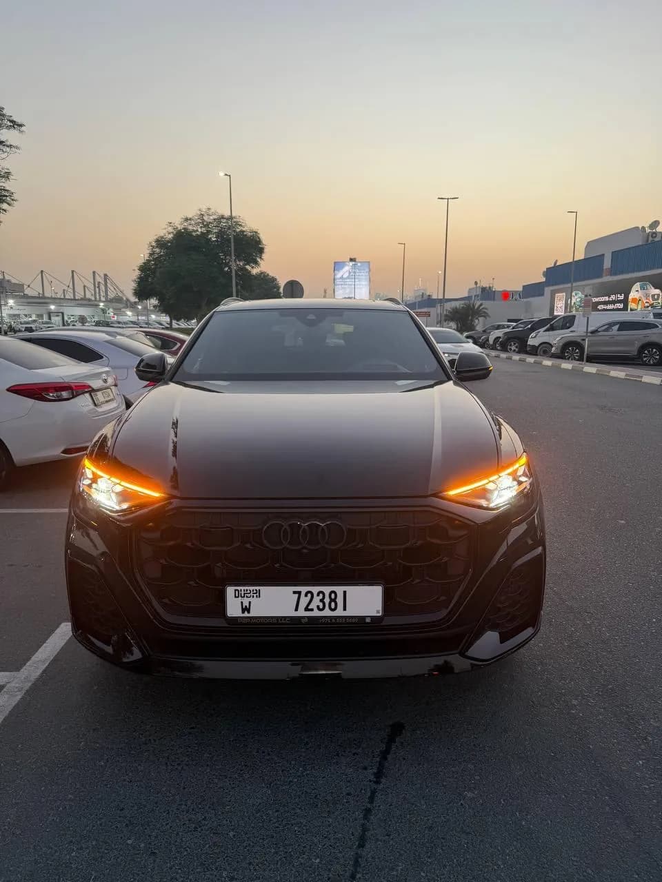 2025 Audi Q8 exterior front — Drive Your Dream | Car Leasing Dubai