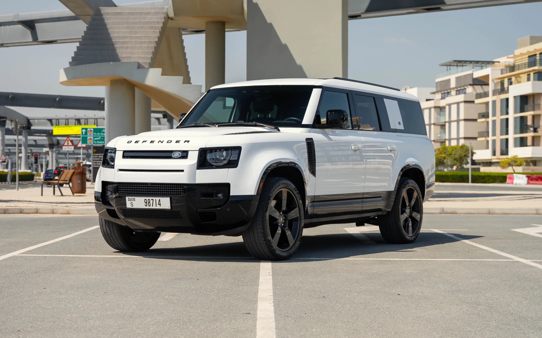 2024 Land Rover Defender exterior front — Drive Your Dream | Car Leasing Dubai