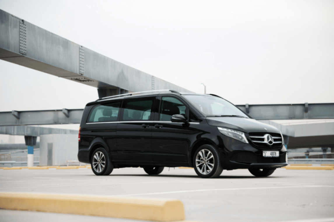 2023 Mercedes-Benz V-Class exterior front — Drive Your Dream | Car Leasing Dubai