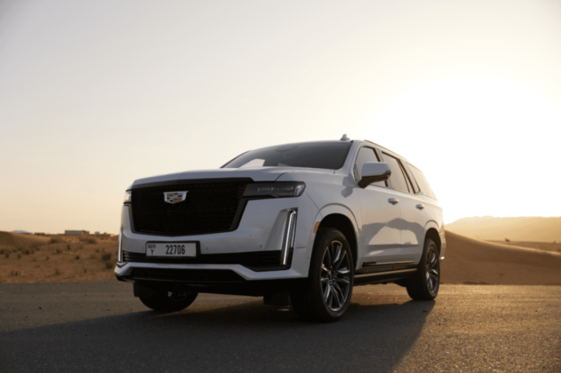 2023 Cadillac Escalade exterior front — Drive Your Dream | Car Leasing Dubai