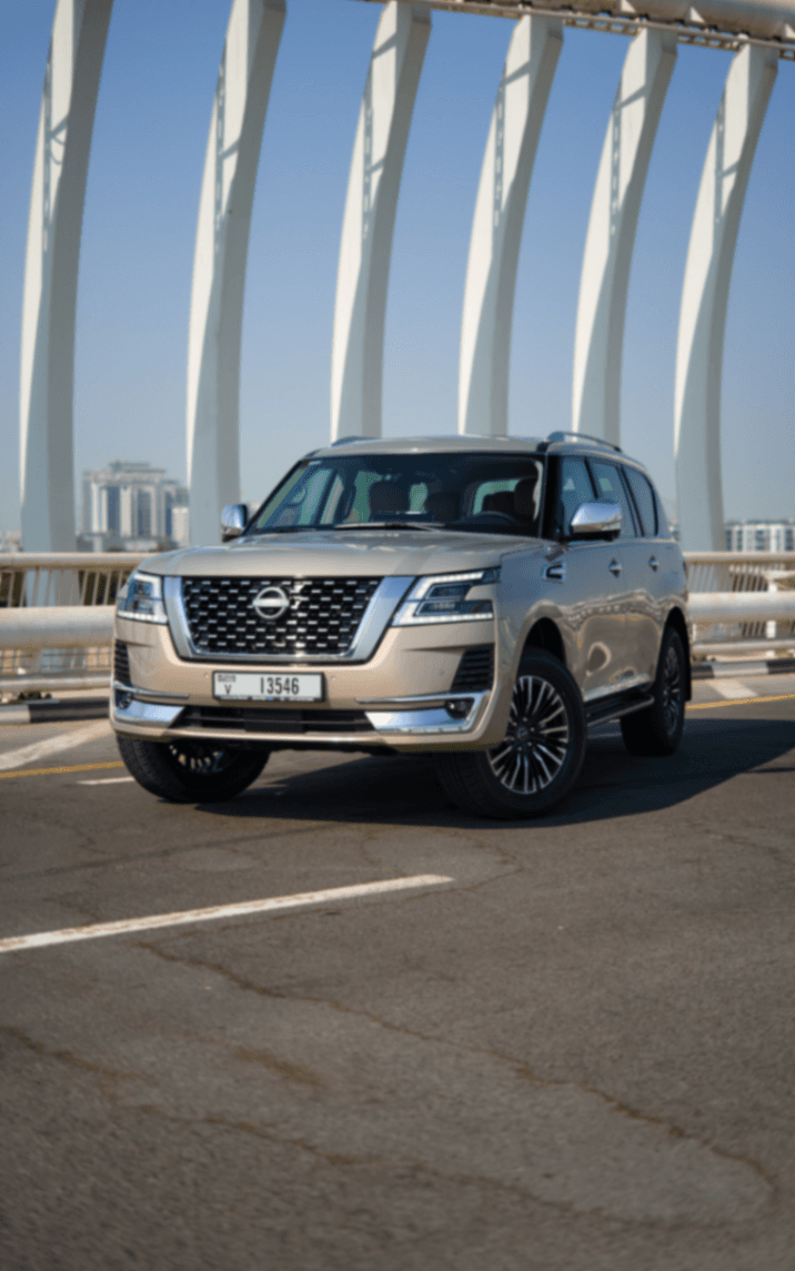 2023 Nissan Patrol exterior front — Drive Your Dream | Car Leasing Dubai