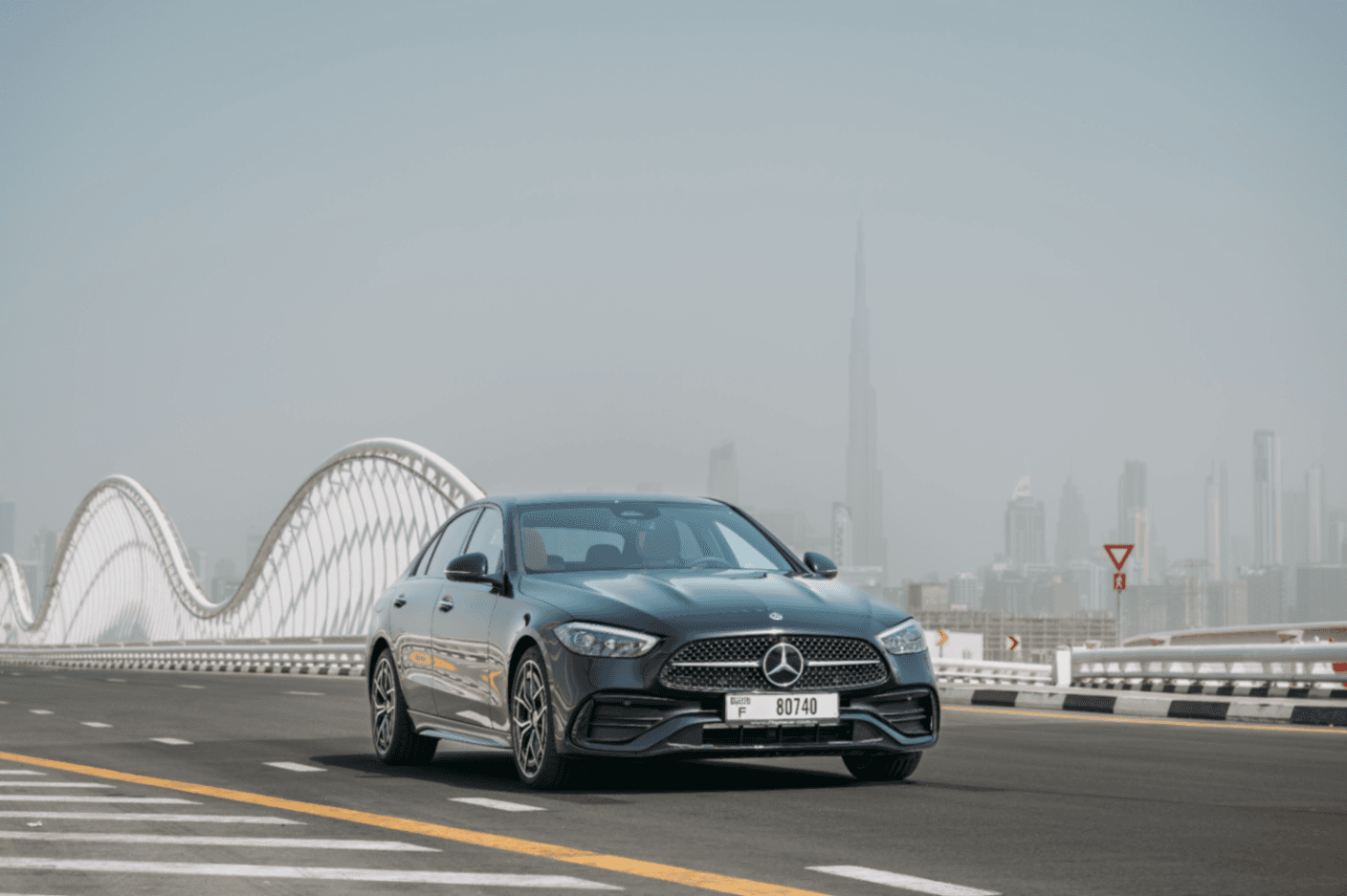 2023 Mercedes-Benz C-Class exterior front — Drive Your Dream | Car Leasing Dubai